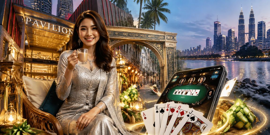 Permainan Teen Patti sempena Hari Raya di Kuala Lumpur dengan suasana meriah